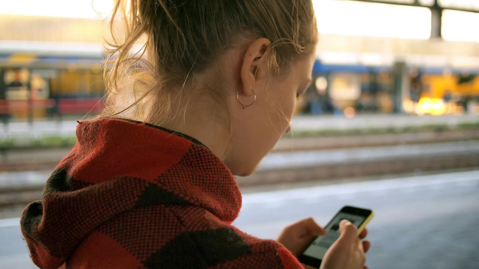 Woman on phone