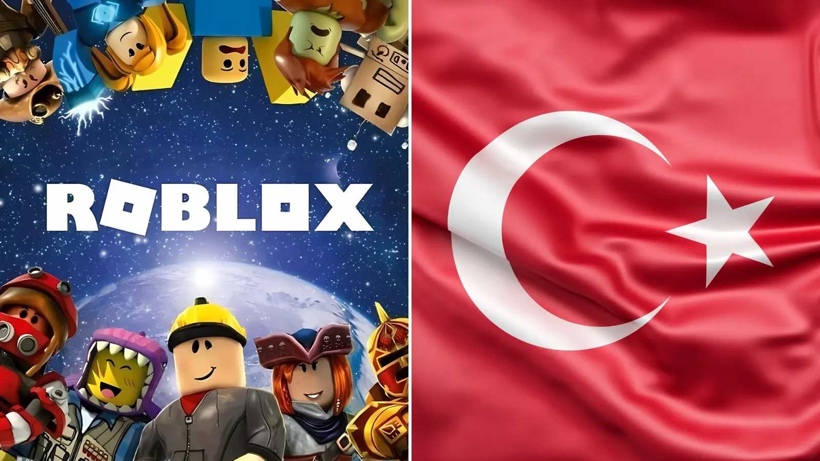 Roblox cover art and Turkish Flag