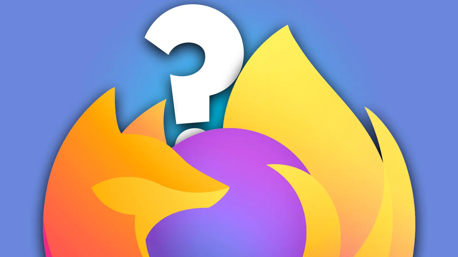 firefox logo with question mark