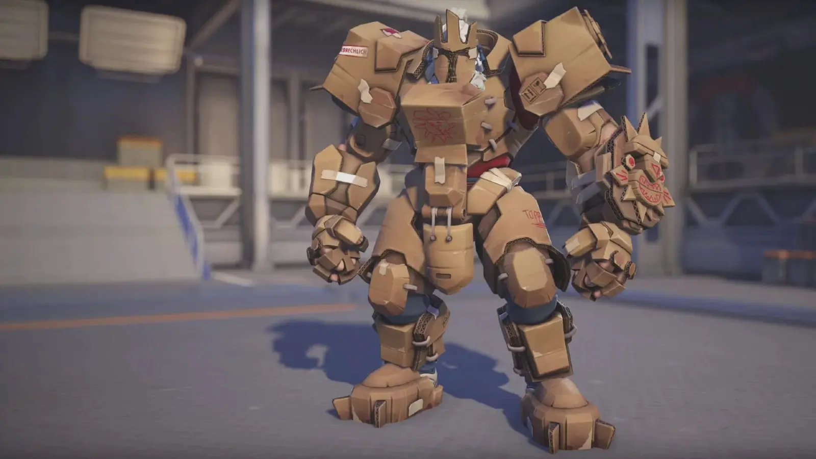 Cardboard Reinhardt in Overwatch 2