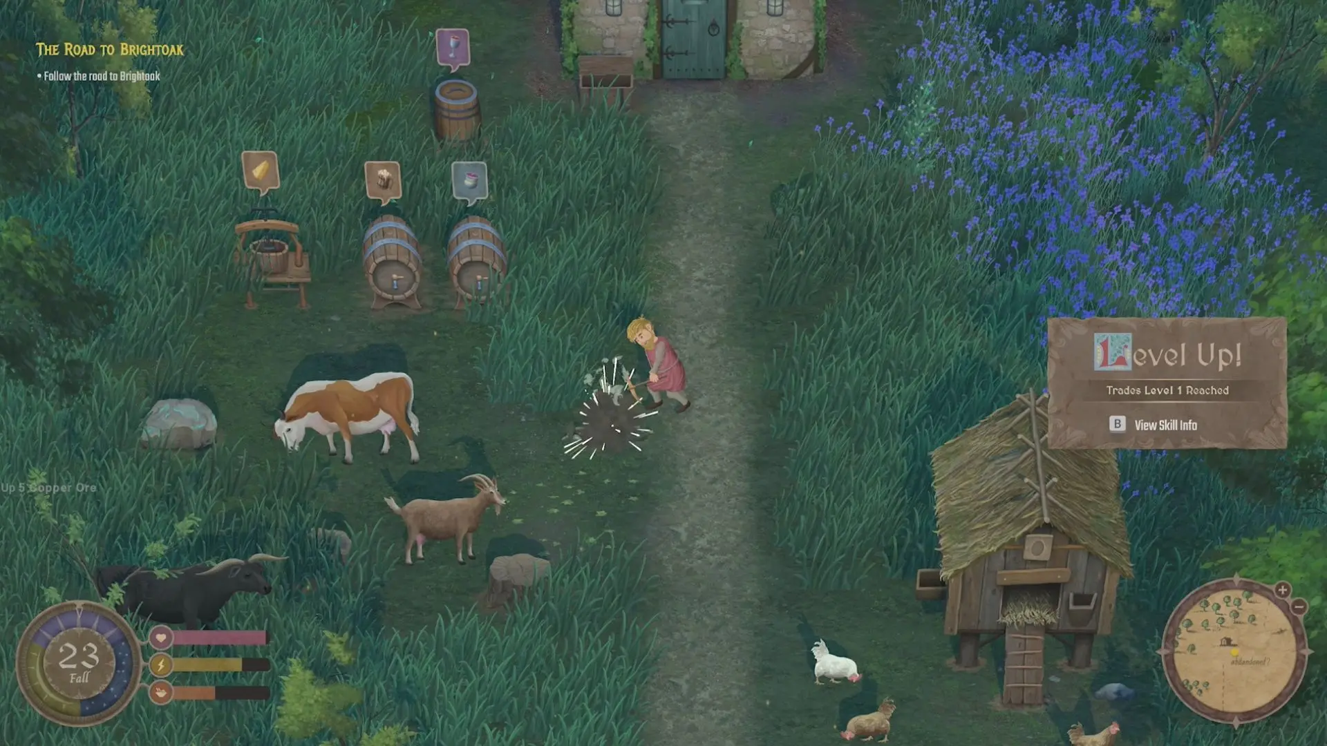 Mirthwood farm gameplay screenshot.