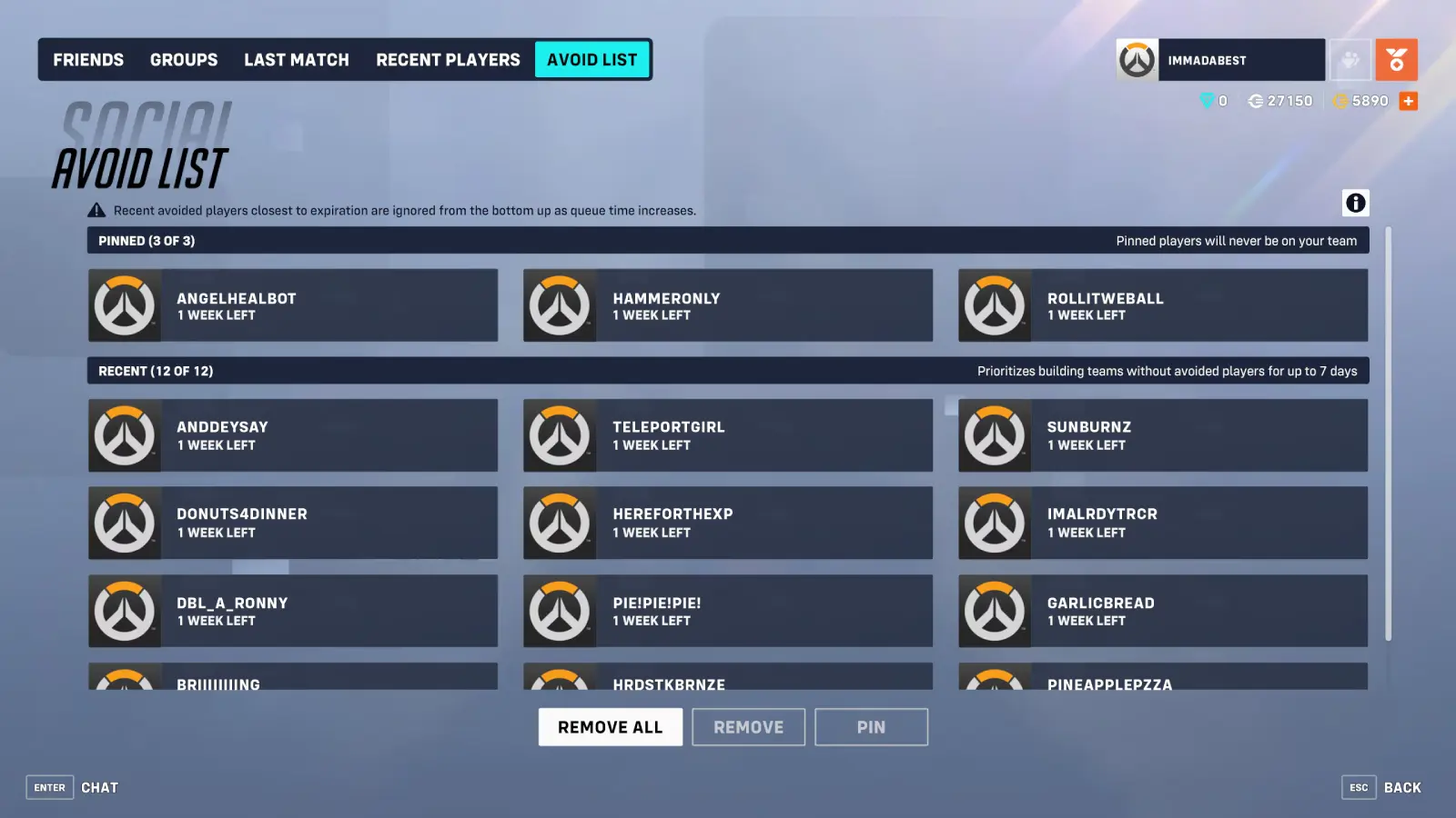 Overwatch 2 avoid system slots