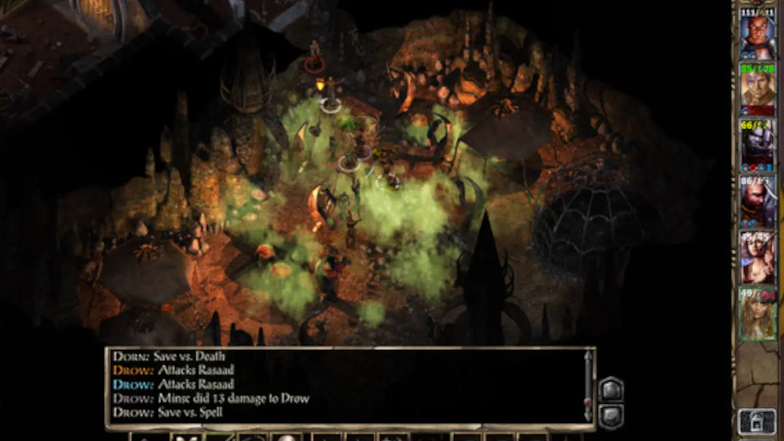 A screenshot from Baldur's Gate 2