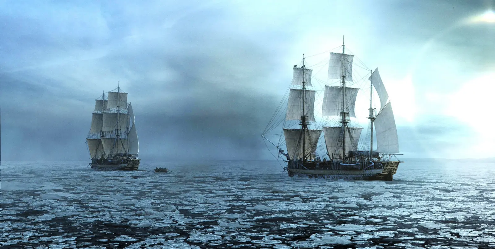 The Terror true story: the two ships on the water