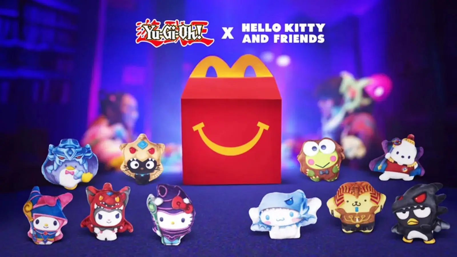 mcdonalds hello kitty yugioh collab