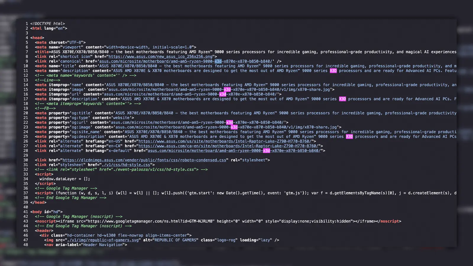 AMD X3D being referenced in code