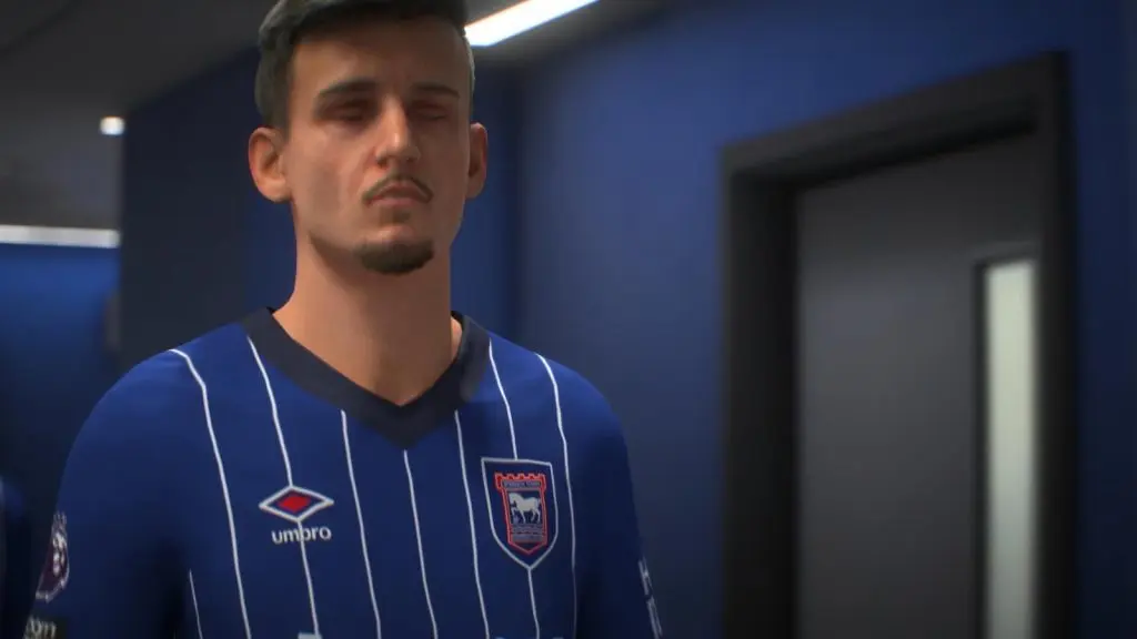 Ipswich Town player in tunnel EA FC 25