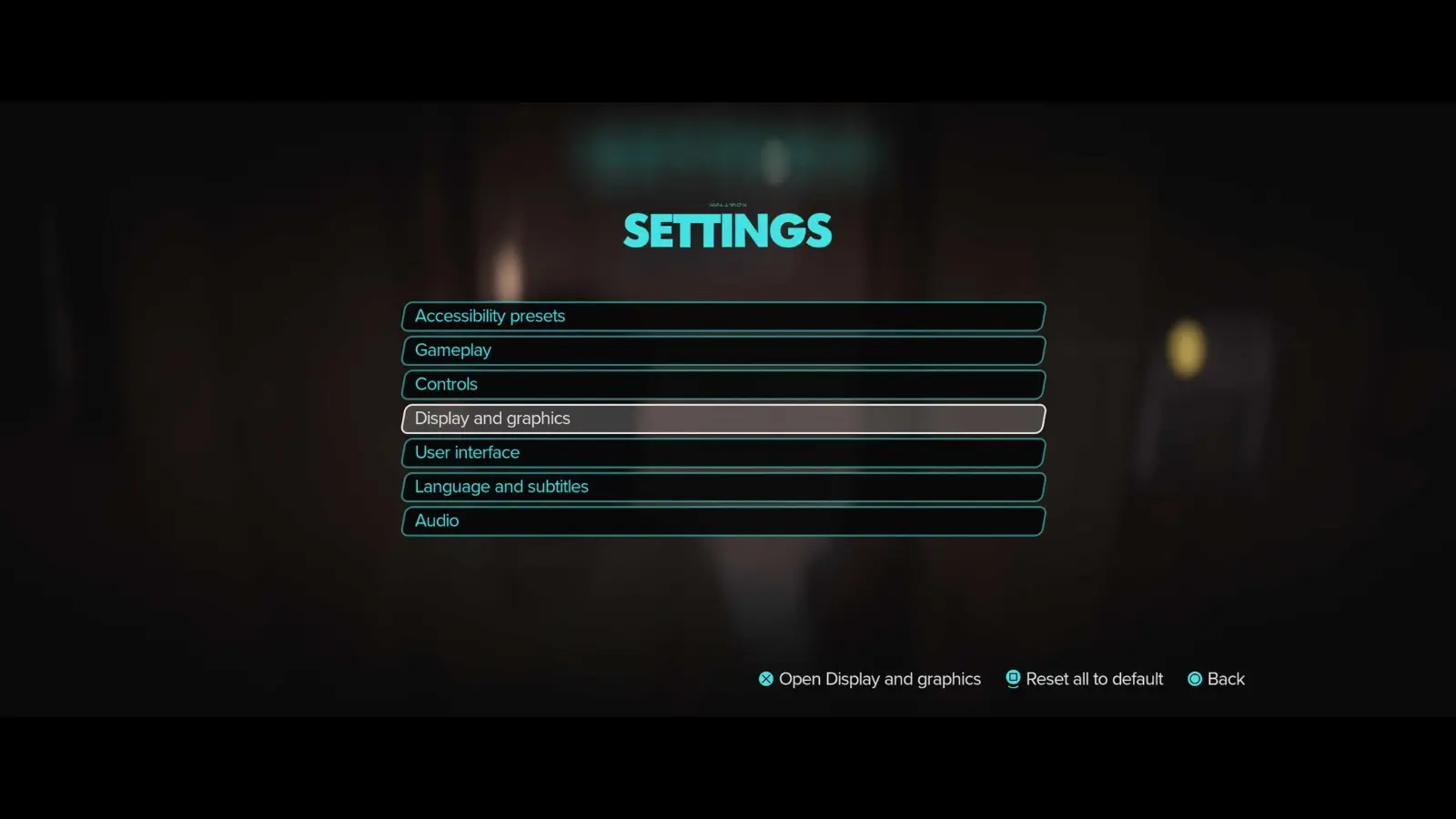 Star Wars Outlaws Settings