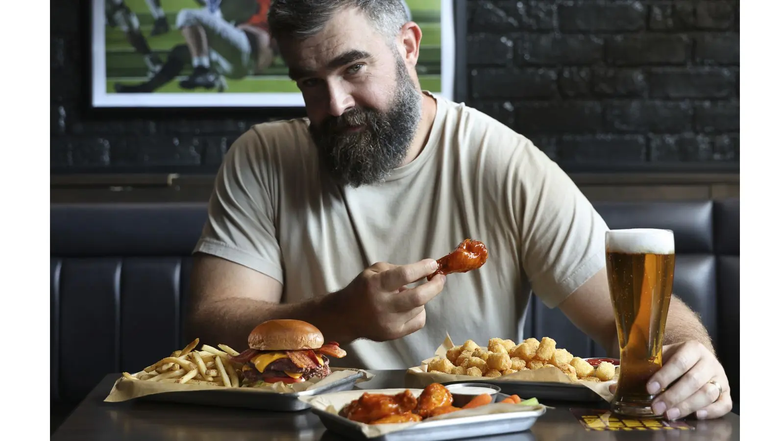 jason kelce for buffalo wild wings