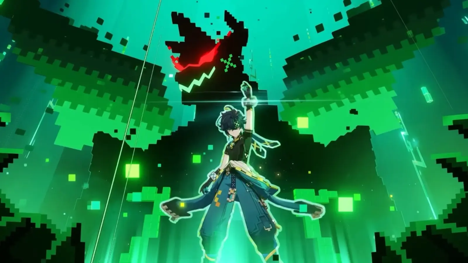 A screenshot from Genshin Impact trailer