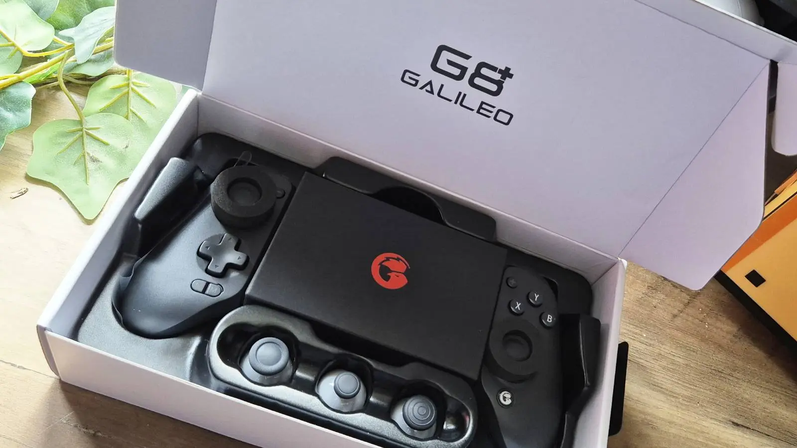 GameSir G8+ Bluetooth controller in its case