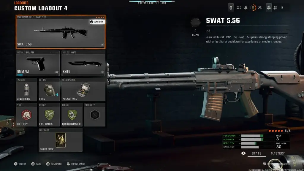 Swat 5.56 class in Black Ops 6