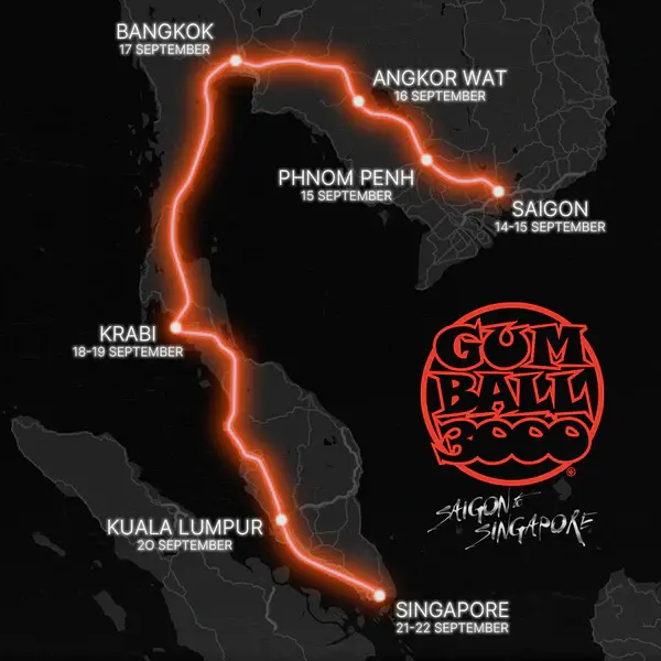 gumball 3000 route