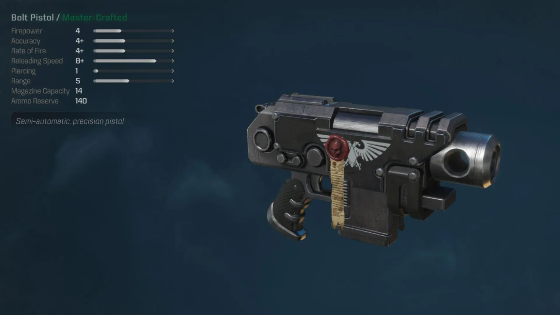 Space Marine 2 Bolt Pistol