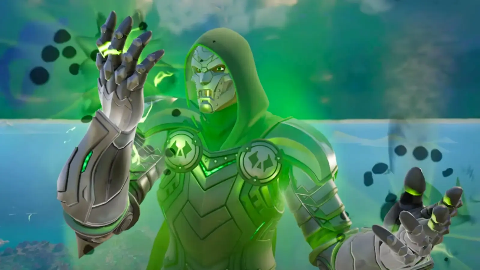 Ultra Doom Armor activation in Fortnite.