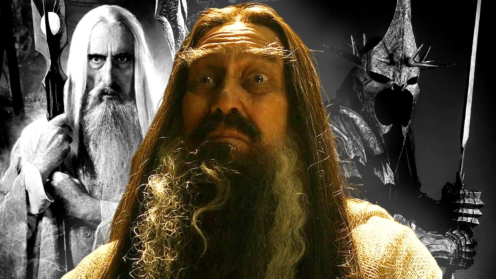 Saruman, the Dark Wizard, and the Witch King