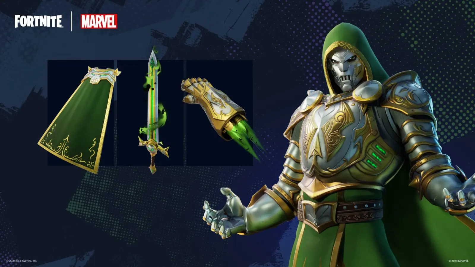 Doom skin Pandora's Armor in Fortnite