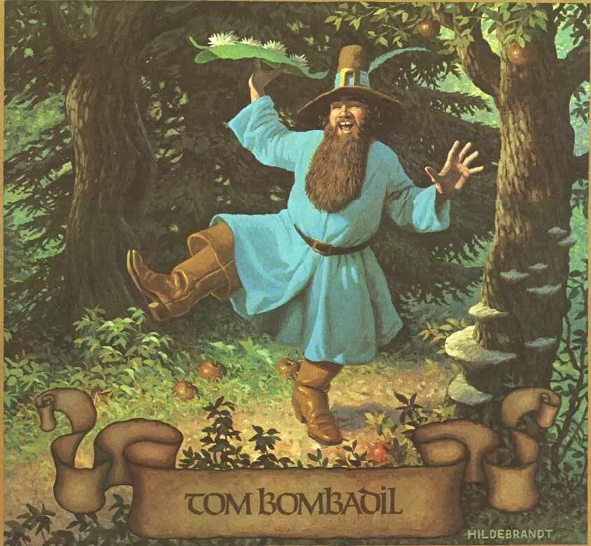 A painting of Tom Bombadil from Lord of the Rings