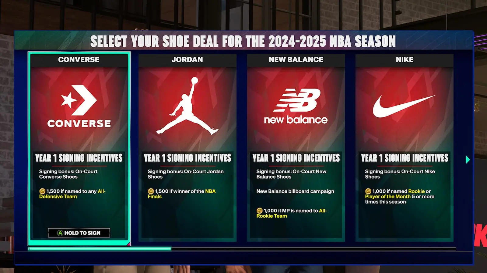 Endorsements NBA 2K25