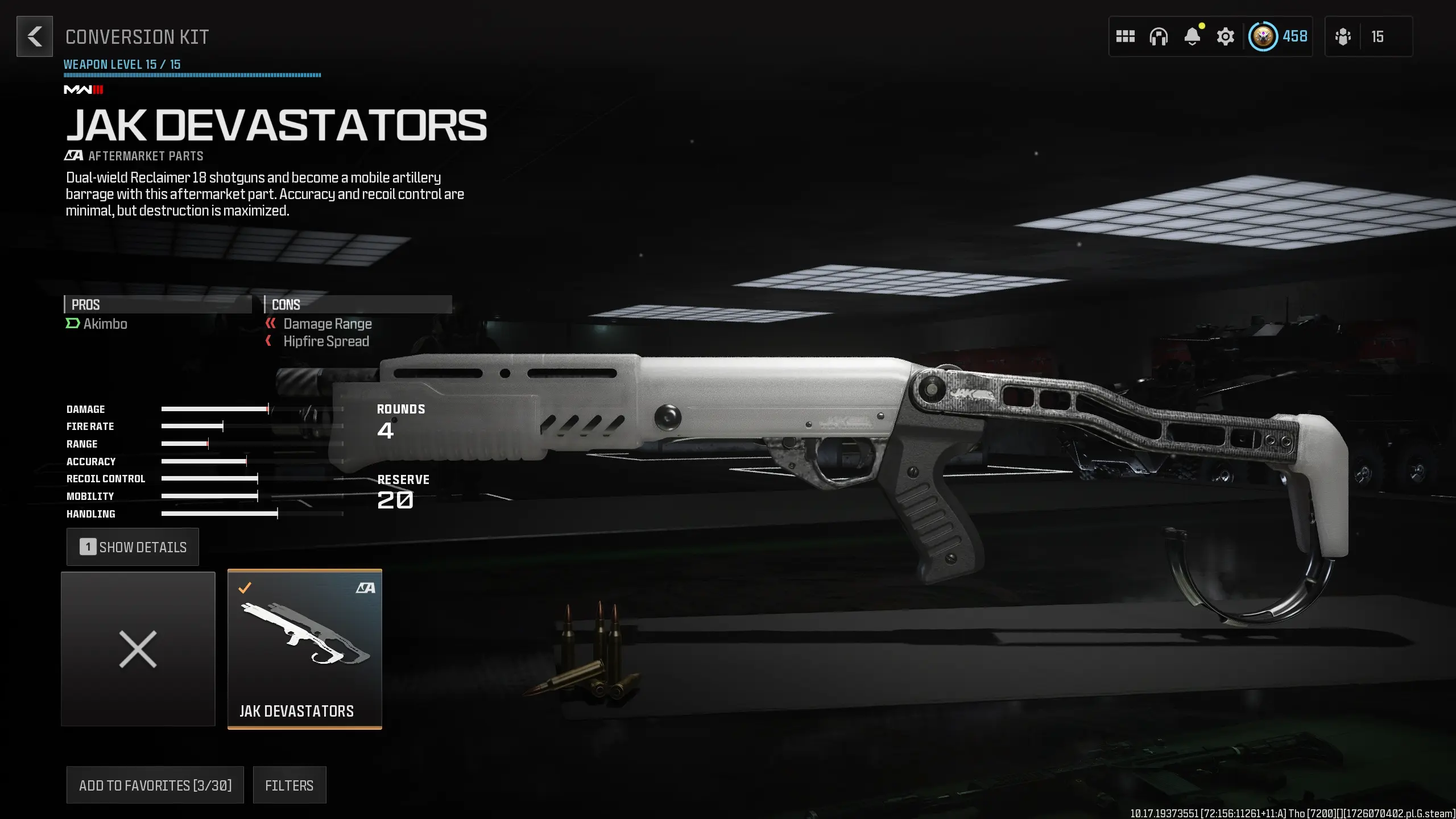 JAK Devastators conversion kit in MW3 & Warzone.