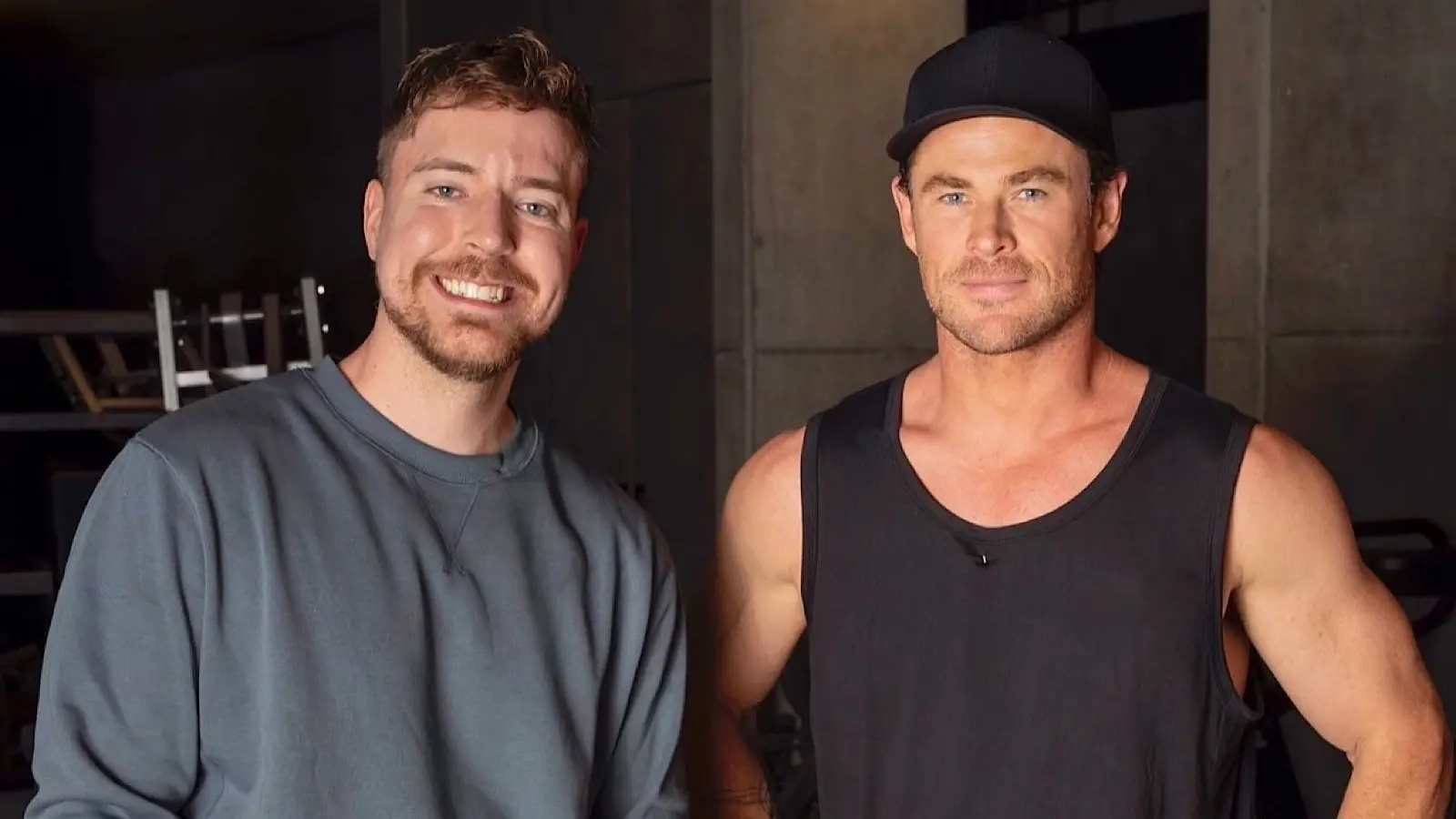 MrBeast and Chris hemsworth