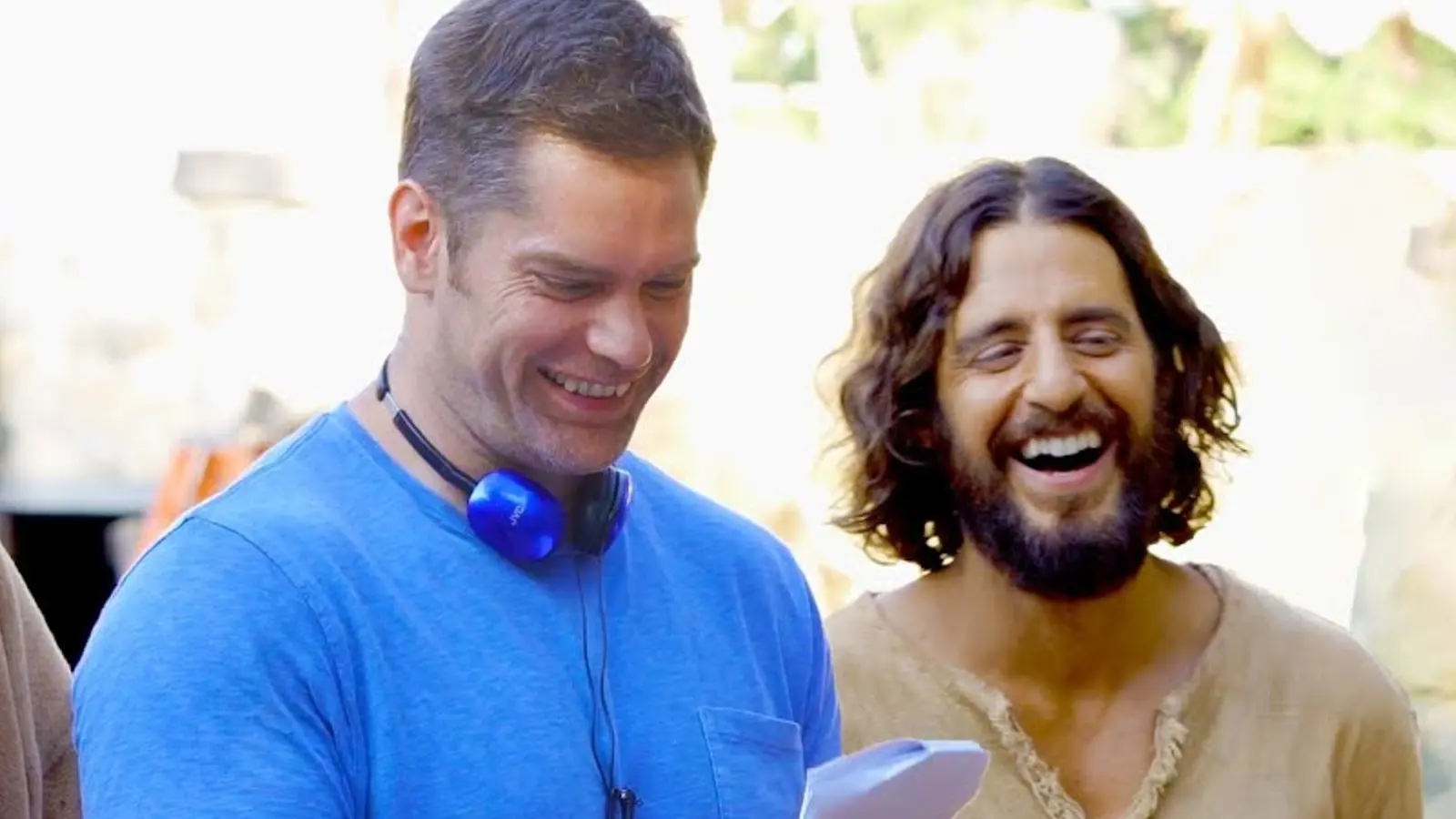 Dallas Jenkins and Jonathan Roumie as Jesus