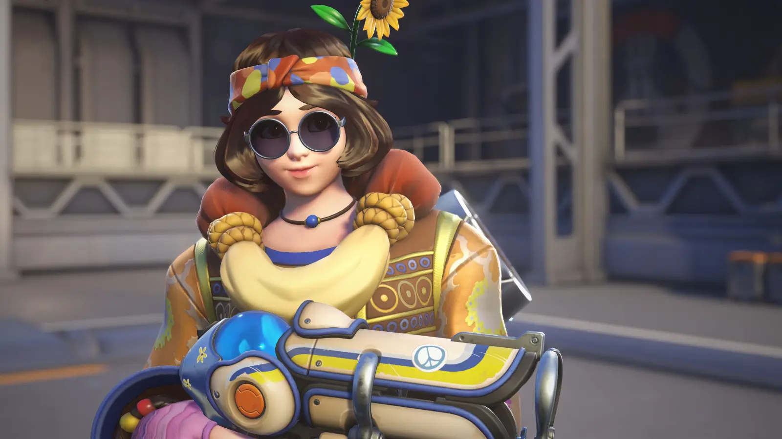 Overwatch 2's Mei in her Flower Child skin