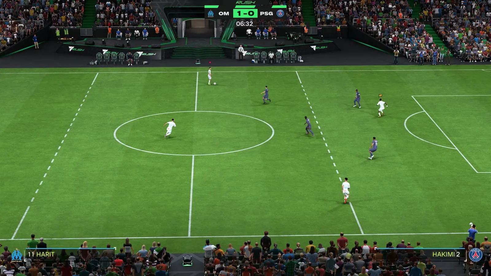 Screenshot of a Rush match in EA FC 25