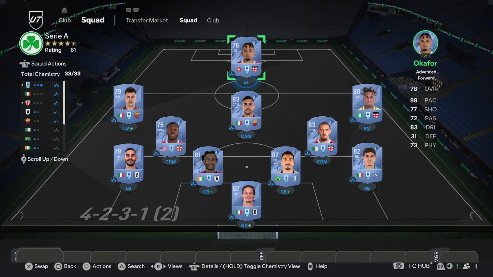 10k starter team in EA FC 25