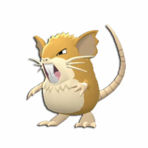 Raticate Pokemon BDSP 3d model