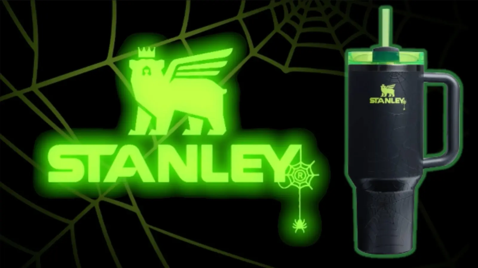 Stanley halloween lime tumbler