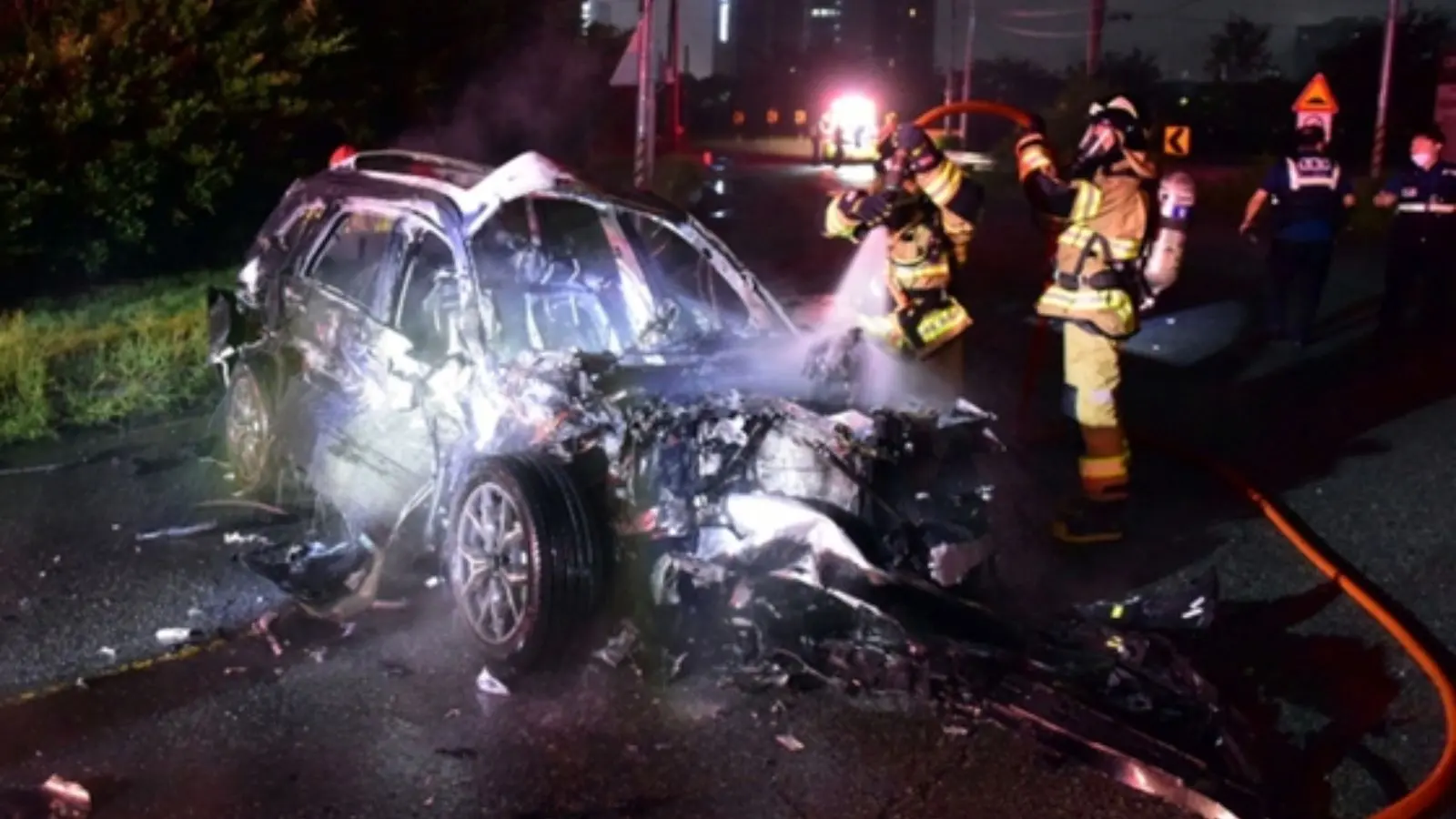 Car crash in South Korea