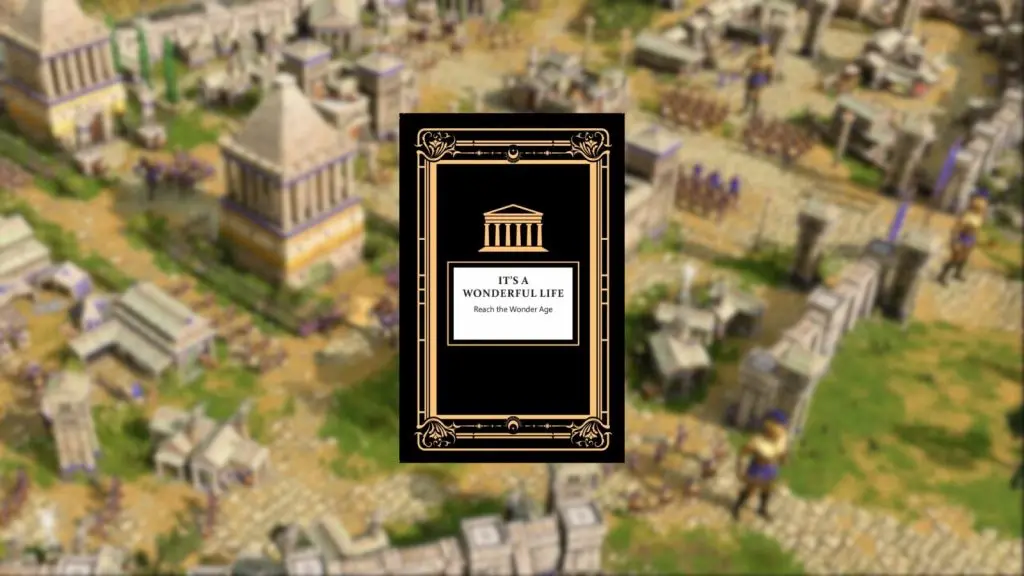 Wonderful Life challenge card Age of Mythology: Retold