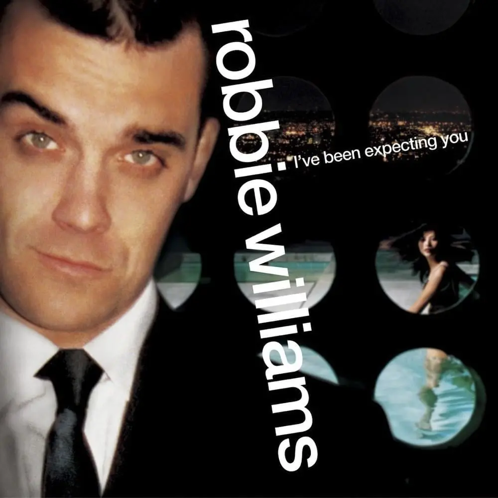 Robbie Williams on the I've Been Expecting You album cover.