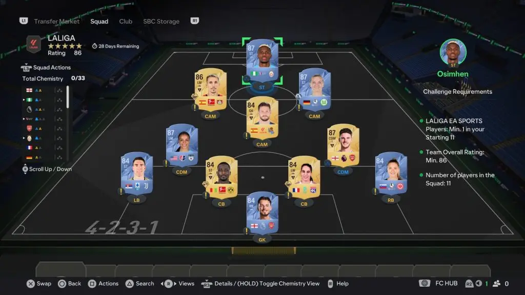 La Liga SBC solution in FC 25