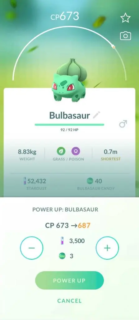 CP Increase Pokemon Go