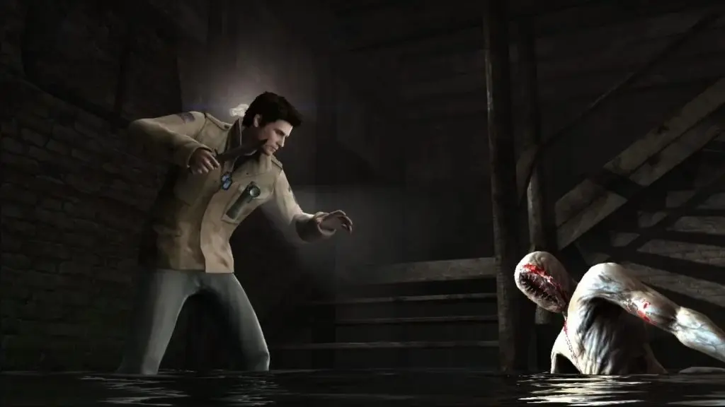 A fight in Silent Hill: Homecoming