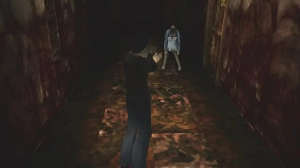 A fight in a corridor in the original Silent Hill