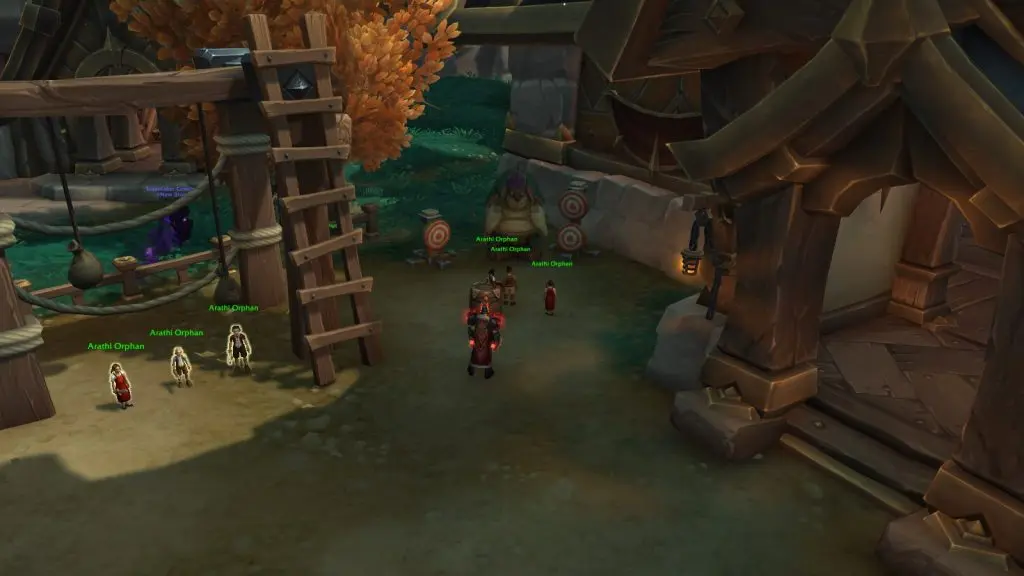 Hit the Target game in WoW: The War Within for the Children's Entertainer achievement