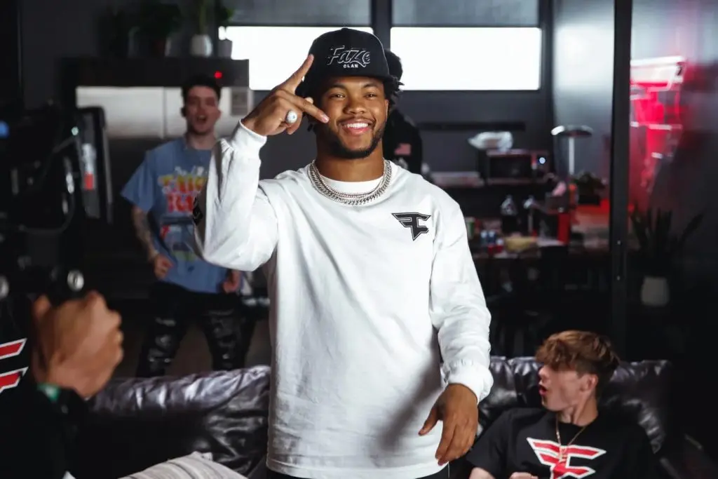 Kyler Murray with FaZe Clan in announcement video