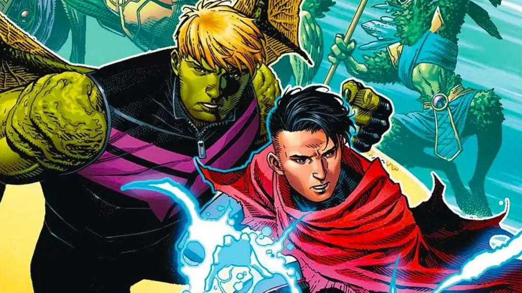 Wiccan and Hulkling in the Marvel comics