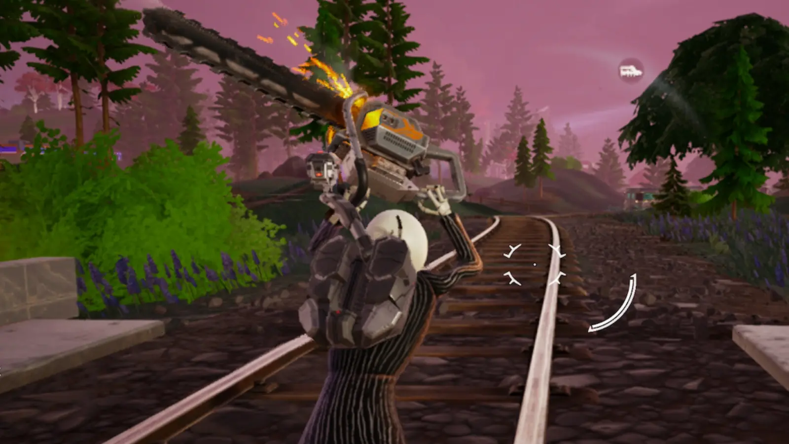 A screenshot featuring chainsaw in Fortnite.