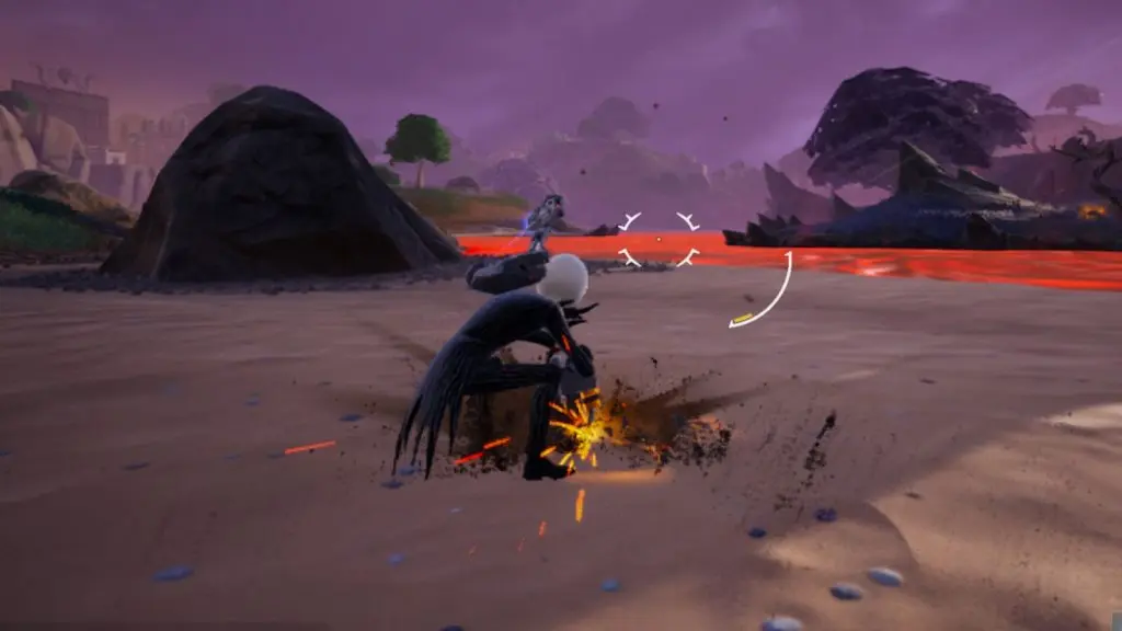 A screenshot featuring Rush Attack with the Chainsaw in Fortnite.