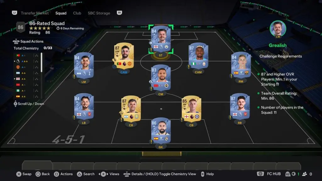 86-Rated team in EA FC 25