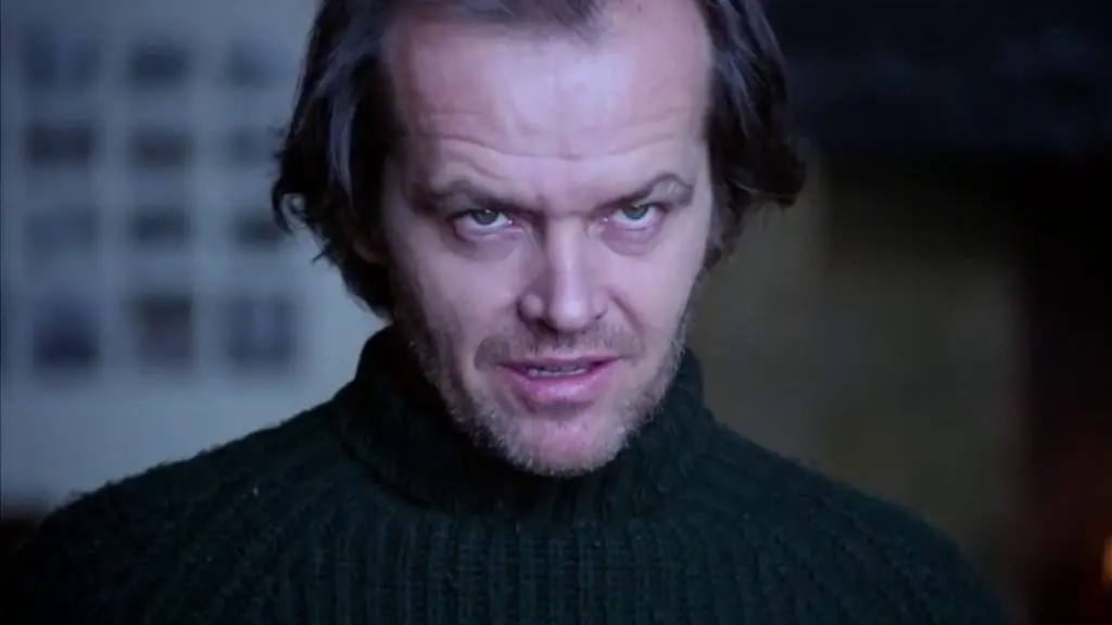 Jack Nicholson doing the Kubrick Stare in The Shining.