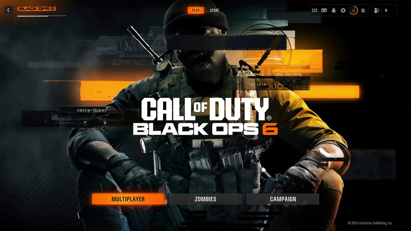 Image of new Black Ops 6 menu