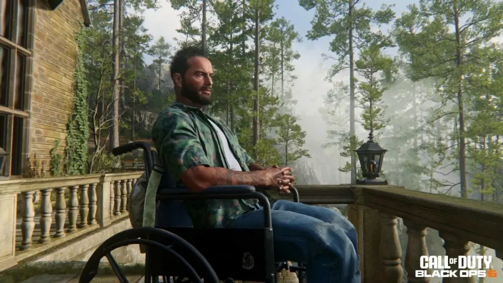 Woods in wheelchair in Black Ops 6