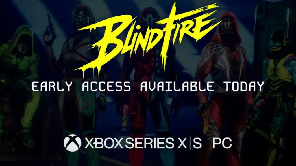 Blindfire early access screen