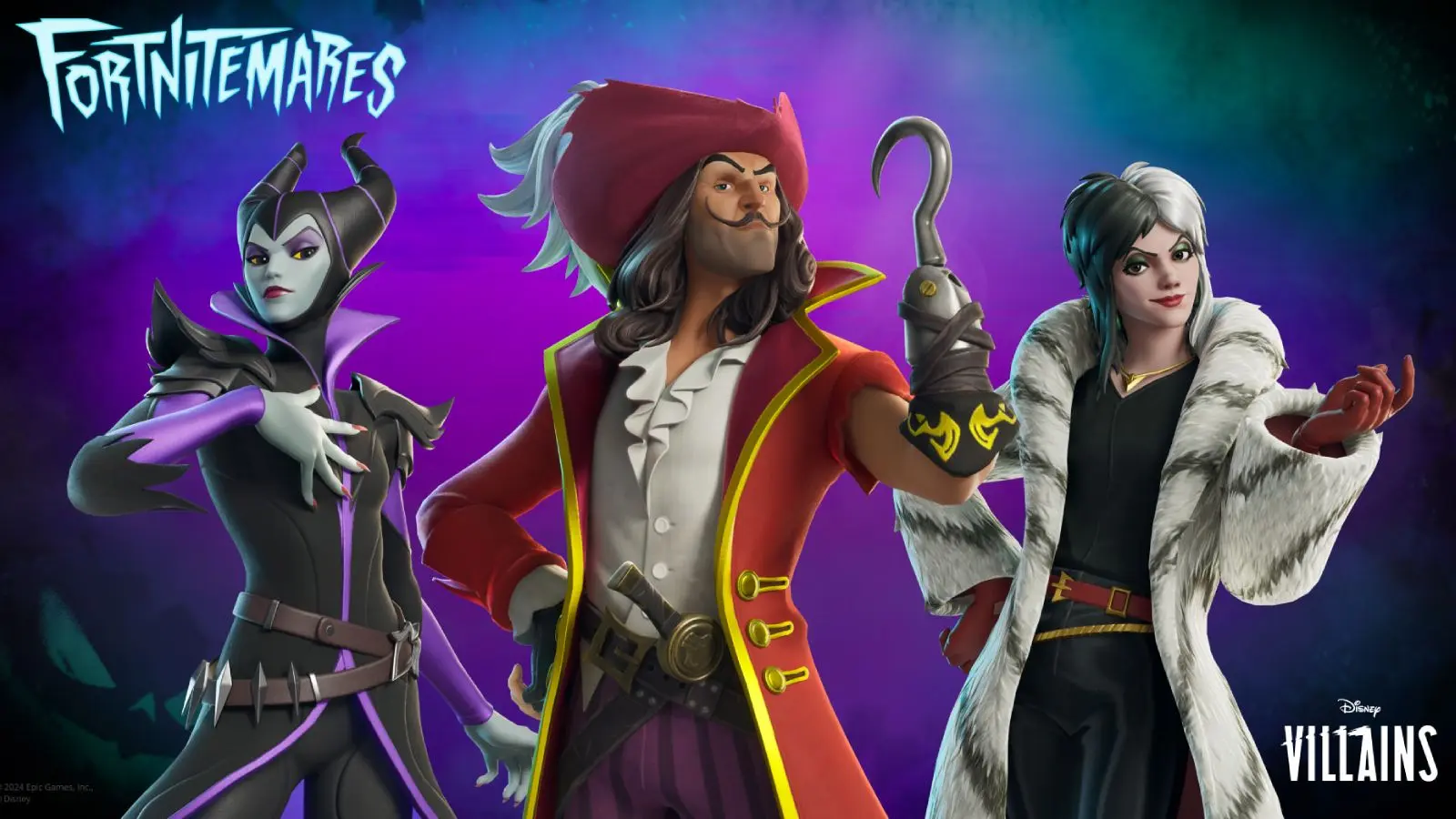 Disney Villains Fortnite skins collection.