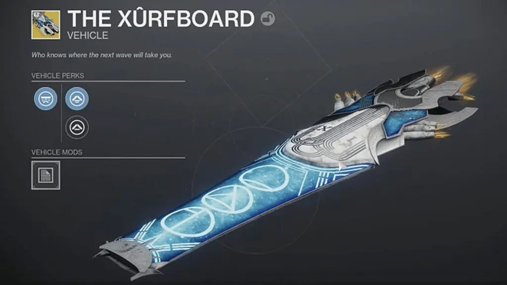 destiny 2 xurfboard exotic vehicle